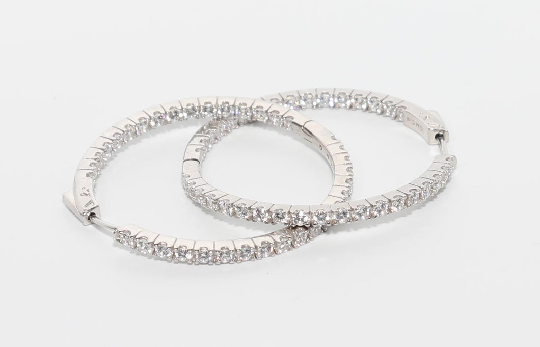 DIAMOND HOOP EARRINGS