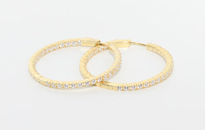 DIAMOND HOOP EARRINGS