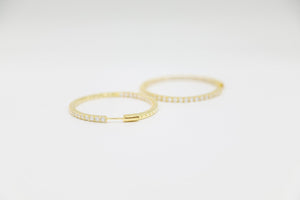 DIAMOND HOOP EARRINGS