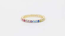 Load image into Gallery viewer, RAINBOW DIAMOND RING SKINNY